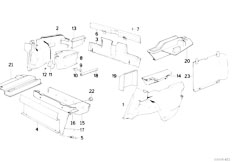 E30 M3 S14 Cabrio / Vehicle Trim Trunk Trim Panel