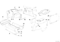 E30 320i M20 Cabrio / Vehicle Trim Trunk Trim Panel