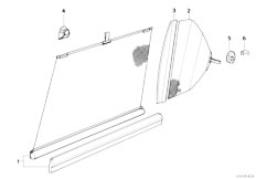 E32 750iLS M70 Sedan / Vehicle Trim/  Door Trim Rear-4