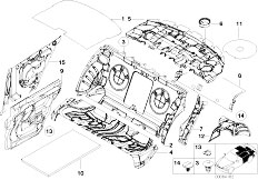 E46 325Ci M54 Coupe / Vehicle Trim/  Sound Insulating Rear