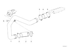 E34 525td M51 Touring / Engine/  Intake Manifold Supercharg Air Duct