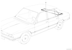 E12 535i M30 Sedan / Vehicle Trim/  Rear Window Shelf