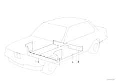 E12 528i M30 Sedan / Vehicle Trim/  Floor Covering