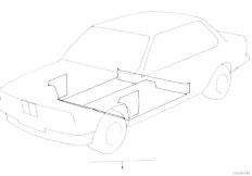 E21 318i M10 Sedan / Vehicle Trim/  Floor Covering