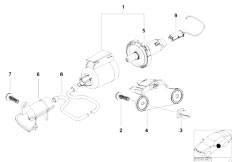 E38 740i M62 Sedan / Lighting/  Door Handle Illumination