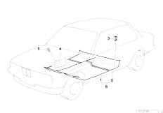 E34 M5 3.8 S38 Sedan / Vehicle Trim/  Floor Covering