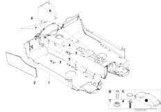 E52 Z8 S62 Roadster / Vehicle Trim/  Floor Covering