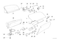 E31 850Ci M73 Coupe / Vehicle Trim/  Glove Box