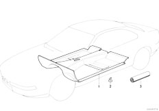 E31 850CSi S70 Coupe / Vehicle Trim Floor Covering