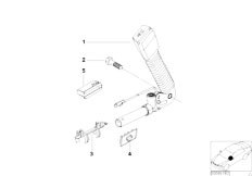 E46 330Ci M54 Cabrio / Restraint System And Accessories/  Lower Strap Front