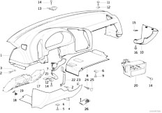E36 316i M43 Touring / Vehicle Trim/  Trim Panel Dashboard