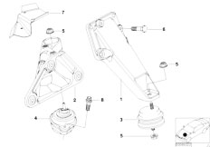 E46 325xi M54 Sedan / Engine And Transmission Suspension/  Engine Suspension