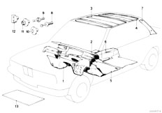 E30 318i M10 4 doors / Vehicle Trim/  Sound Insulation-3