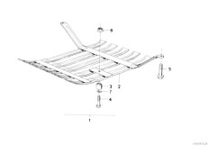 E30 325ix M20 2 doors / Vehicle Trim Front Aggregate Protective Plate