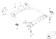 E46 330xi M54 Sedan / Front Axle/  Front Axle Support 4 Wheel