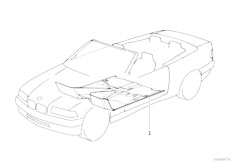 E36 320i M52 Cabrio / Vehicle Trim/  Floor Covering