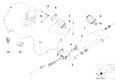 E52 Z8 S62 Roadster / Fuel Preparation System Fuel Filter Pressue Regulator