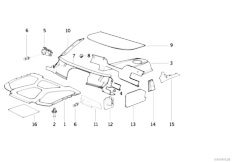 E36 316i M43 Touring / Vehicle Trim/  Sound Insulating Front