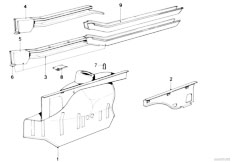 E21 323i M20 Sedan / Bodywork/  Wheelhouse Engine Support