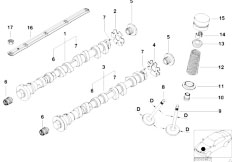 E52 Z8 S62 Roadster / Engine/  Valve Timing Gear Cam Shaft