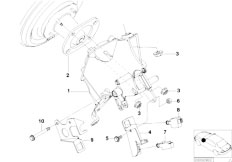 E53 X5 3.0d M57 SAV / Pedals/  Pedals Supporting Bracket