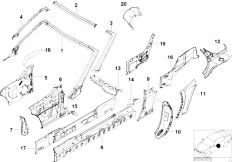 Z3 Z3 2.2i M54 Roadster / Bodywork/  Single Components For Body Side Frame