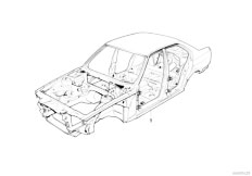 E34 M5 3.6 S38 Sedan / Bodywork/  Body Skeleton
