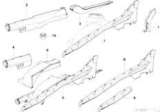 E31 840Ci M62 Coupe / Bodywork Wheelhouse Engine Support