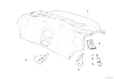 E31 850CSi S70 Coupe / Bodywork Partition Trunk