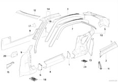 E31 840Ci M62 Coupe / Bodywork/  Body Side Frame