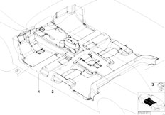 E53 X5 3.0d M57 SAV / Vehicle Trim/  Floor Covering