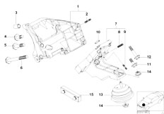 E52 Z8 S62 Roadster / Engine And Transmission Suspension/  Engine Suspension