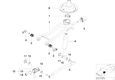 E46 330xd M57N Sedan / Gearshift/  Gear Shift Parts Manual Transm 4 Wheel