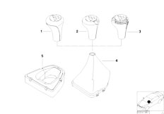 E53 X5 3.0i M54 SAV / Gearshift Gear Shift Knobs Shift Lever Coverings