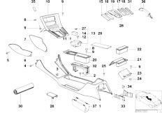 E31 850CSi S70 Coupe / Vehicle Trim/  Centre Console