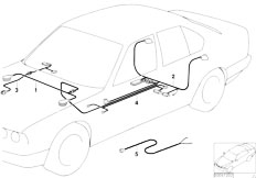 E32 740iL M60 Sedan / Vehicle Electrical System/  Wiring Sets