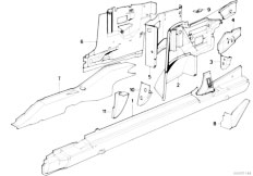 E30 320i M20 Cabrio / Bodywork/  Single Components For Body Side Frame-7