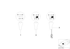 E38 740i M62 Sedan / Individual Equipment/  Individual Wood Gear Shift Knobs 6 Speed