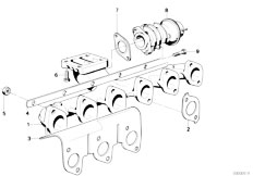 E30 324td M21 4 doors / Engine/  Exhaust Manifold Agr