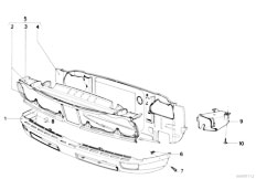 E12 518 M10 Sedan / Bodywork Front Panel