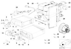 E38 750iLS M73N Sedan / Heater And Air Conditioning/  Add Air Conditio Unit