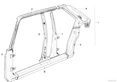 E12 528 M30 Sedan / Bodywork/  Body Side Frame