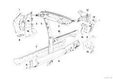 E30 320i M20 Cabrio / Bodywork/  Single Components For Body Side Frame