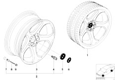 E53 X5 3.0i M54 SAV / Wheels Bmw La Wheel Star Spoke 69