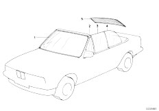 E30 M3 S14 Cabrio / Vehicle Trim/  Glazing