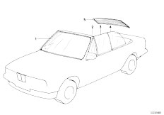 E30 320i M20 Cabrio / Vehicle Trim Glazing