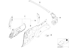 E46 330Ci M54 Cabrio / Bodywork Folding Top Compartment