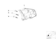 E52 Z8 S62 Roadster / Heater And Air Conditioning/  Climate Compressor Supporting Bracket