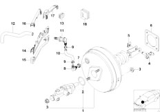 E39 520d M47 Touring / Brakes Power Brake Unit Depression