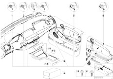 E53 X5 3.0d M57 SAV / Vehicle Trim/  High Grade Wood Version Light Poplar